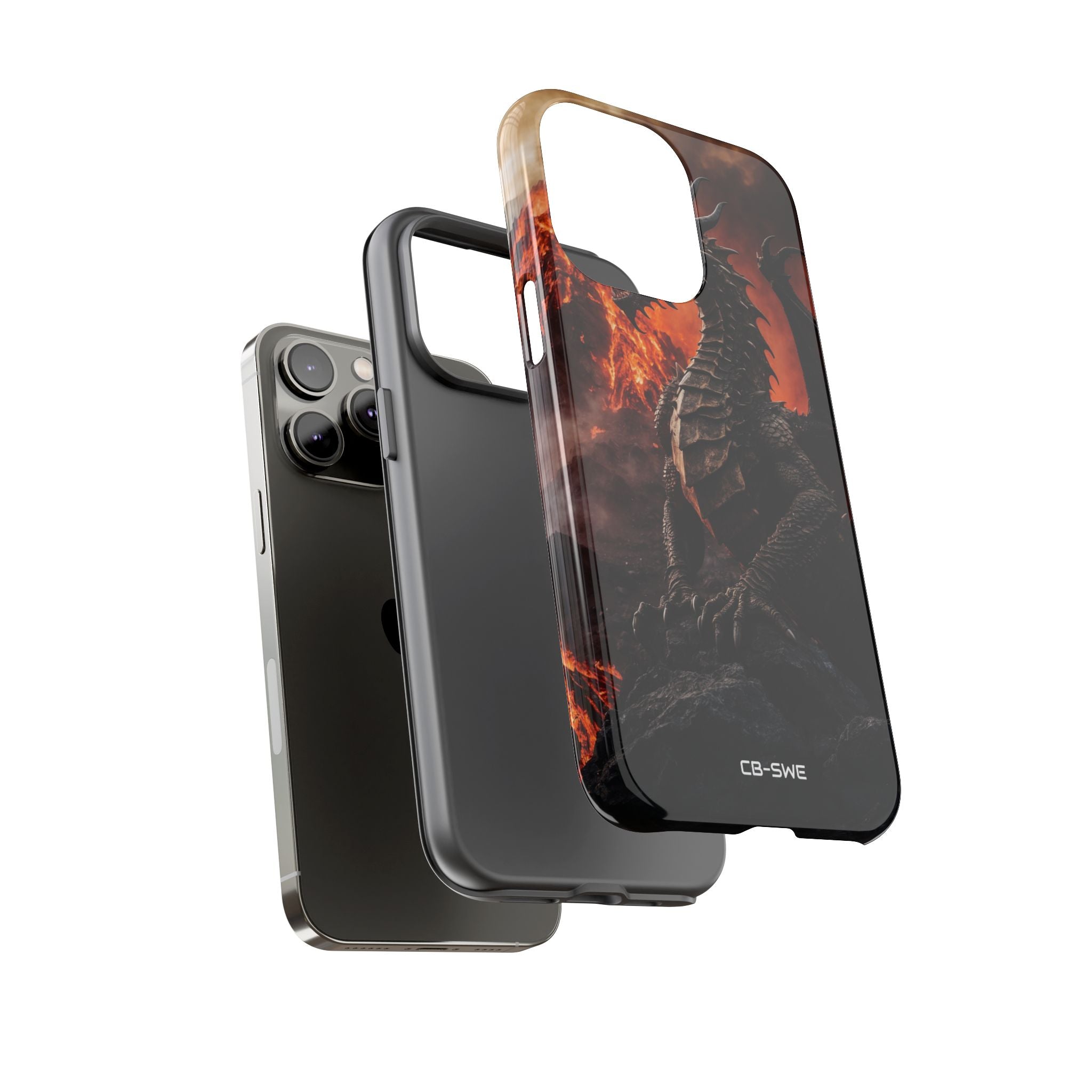 Fiery Dragon Soars - iPhone Case