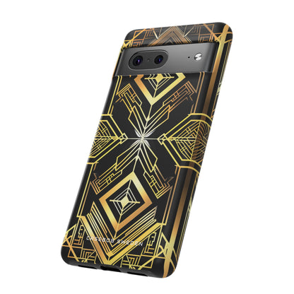 Golden Geometric Opulence Google Pixel 7 - Tough Phone Case