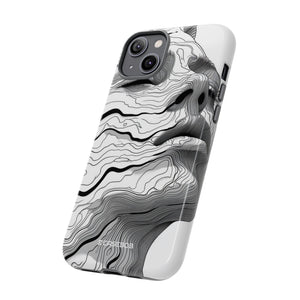 Topographic Serenity | Protective Phone Case for iPhone