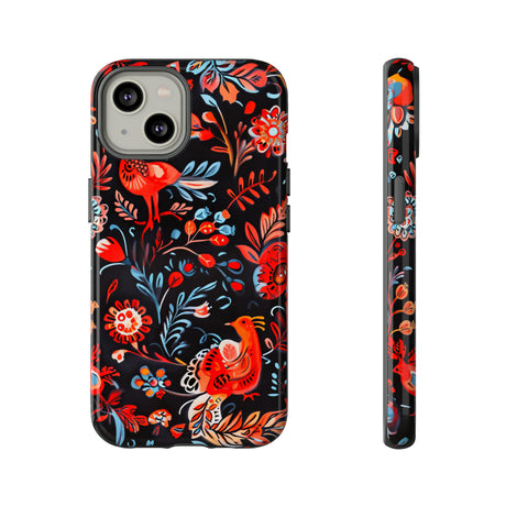 Slavic Myth Firebird & Domovoi - Protective Phone Case