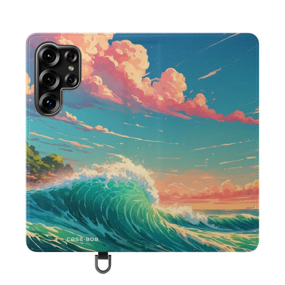 Sunset Wave - Samsung S25 Ultra Case - Wallet