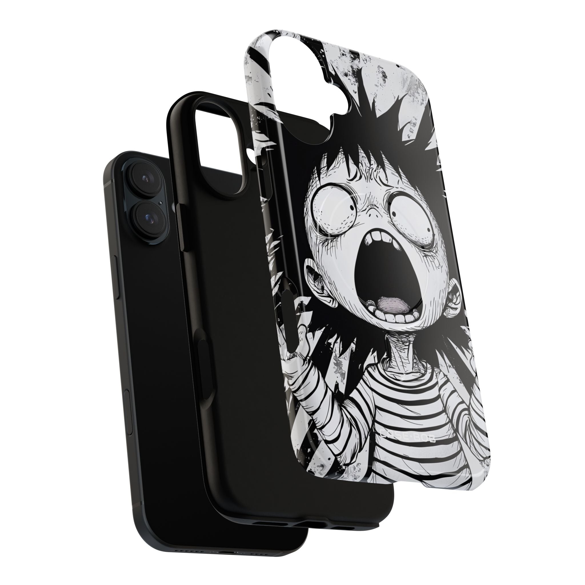Screaming Stripes iPhone 16 Plus Case - Tough+