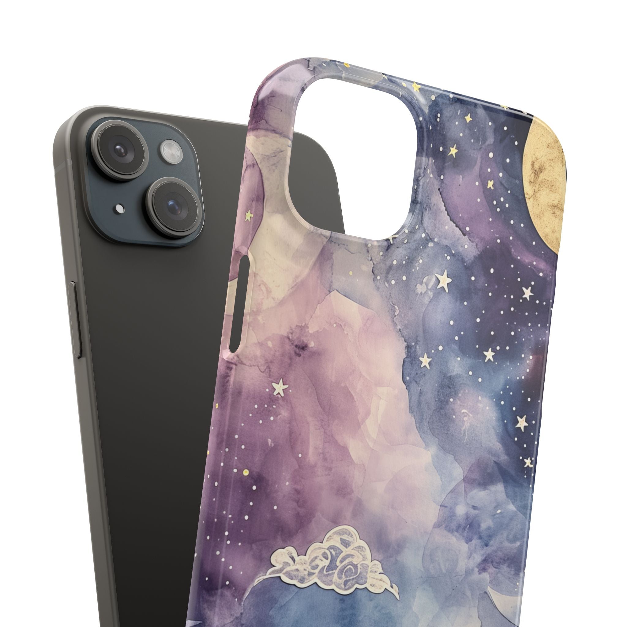 Dreamy Celestial Night - Slim iPhone 15 Phone Case