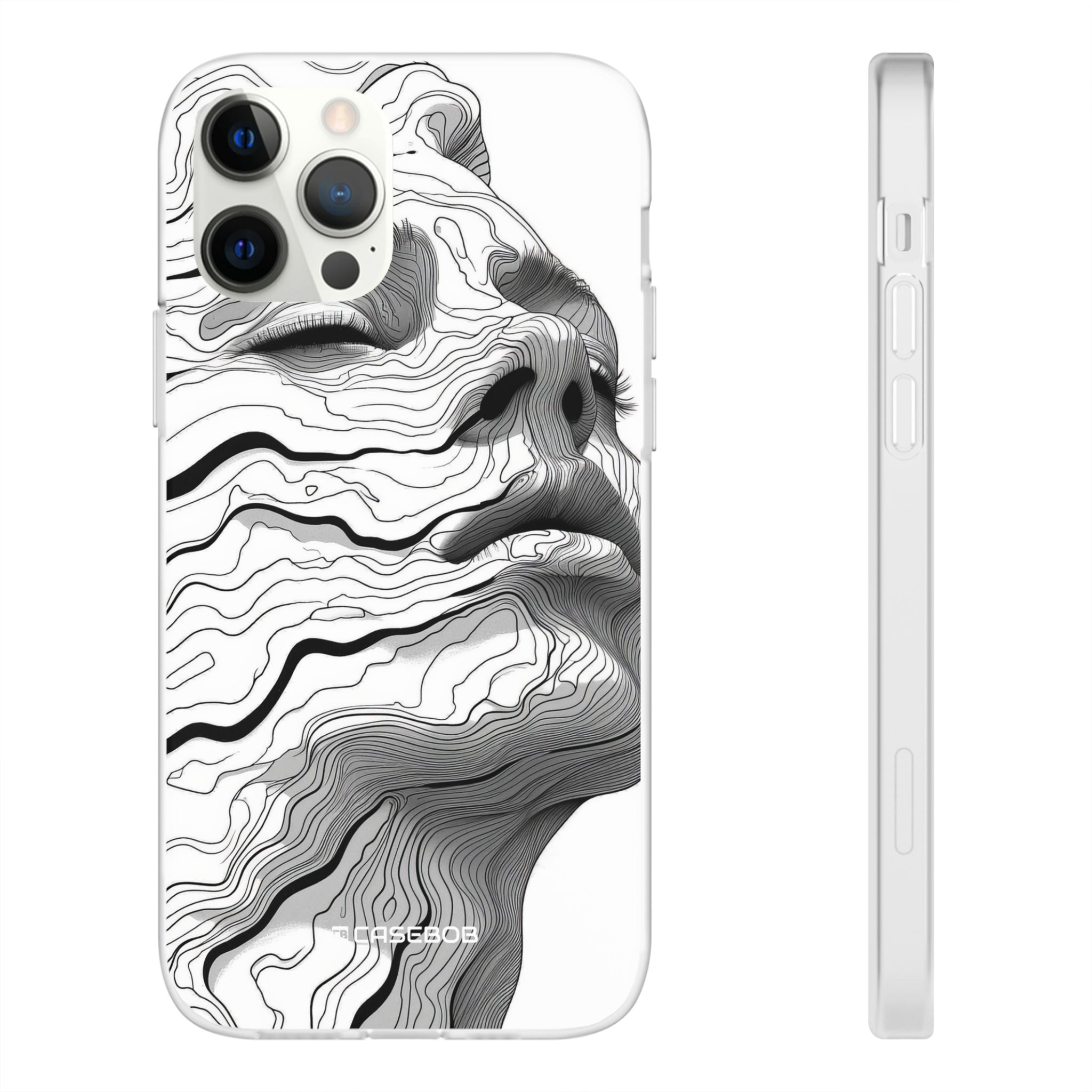 Topographic Serenity | Flexible Phone Case for iPhone