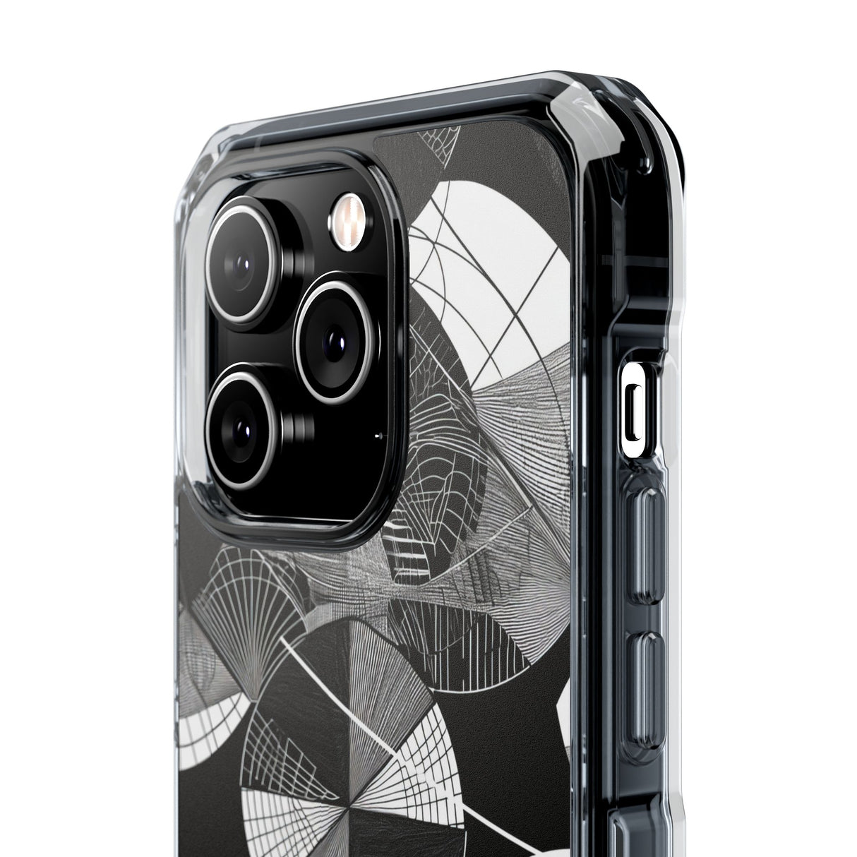 Geometric Elegance - Phone Case for iPhone (Clear Impact - Magnetic)