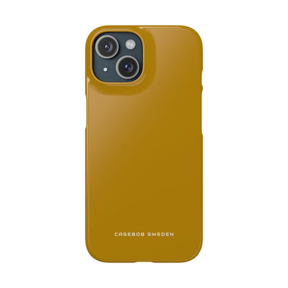 Dark Golden Rod iPhone 15 - Slim Phone Case