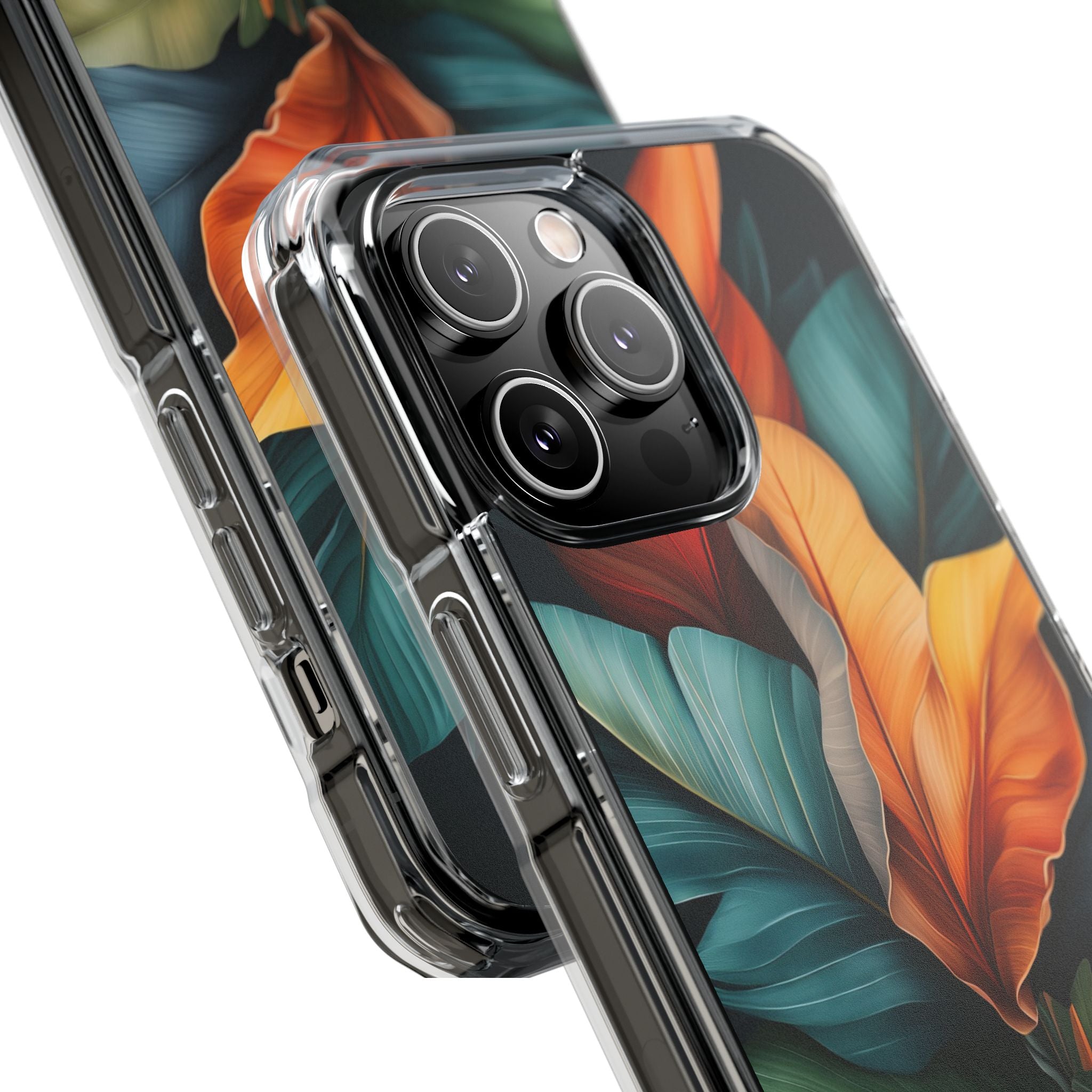 Tropical Leafburst iPhone 14 Pro Max Case - Impact