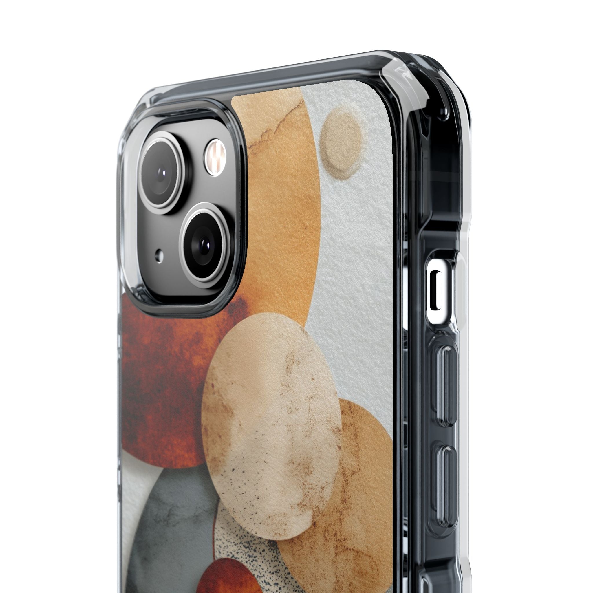 Circles Embrace Warmth iPhone Case - Impact