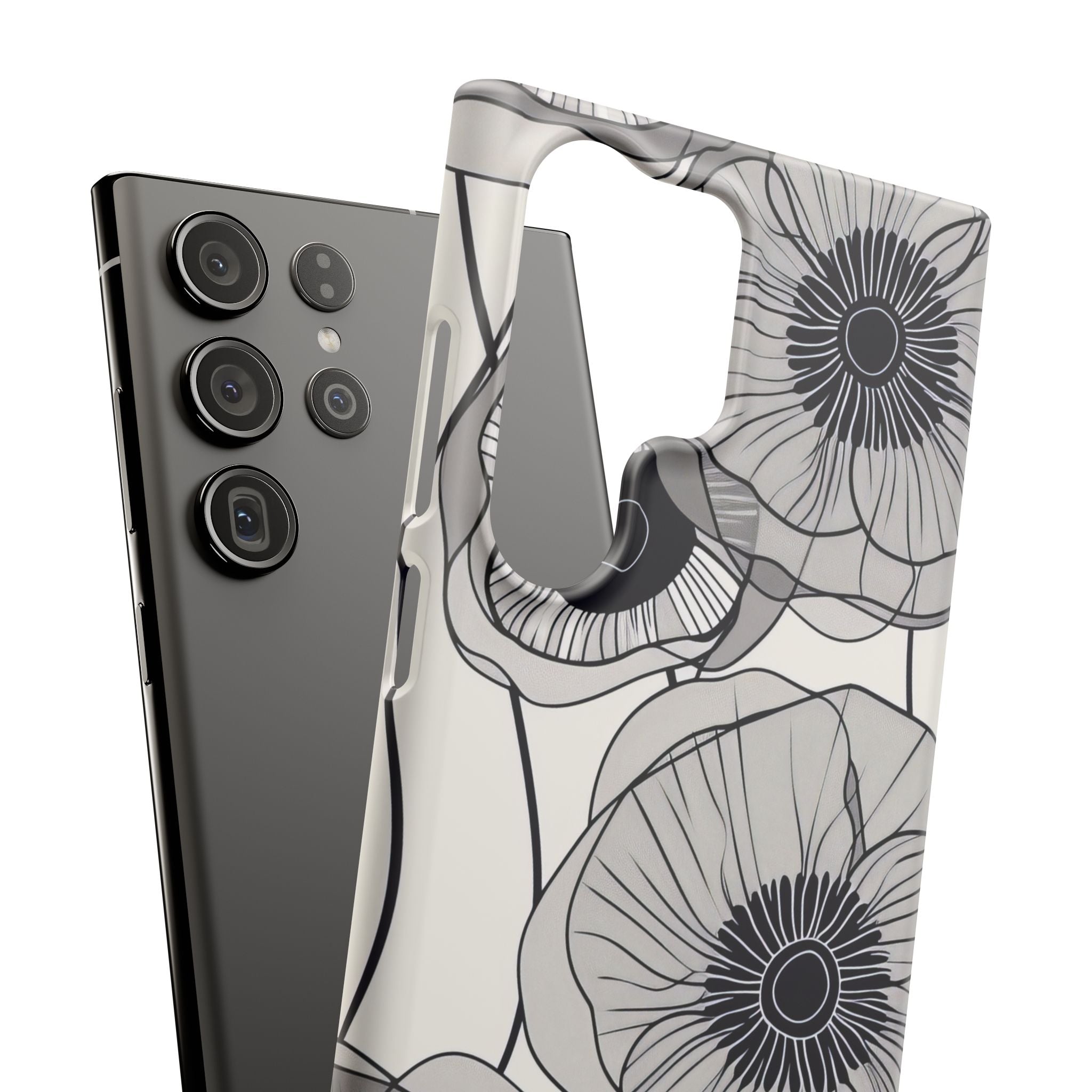 Moderne minimalistische Blumen Samsung S23 - Schlanke Handyhülle