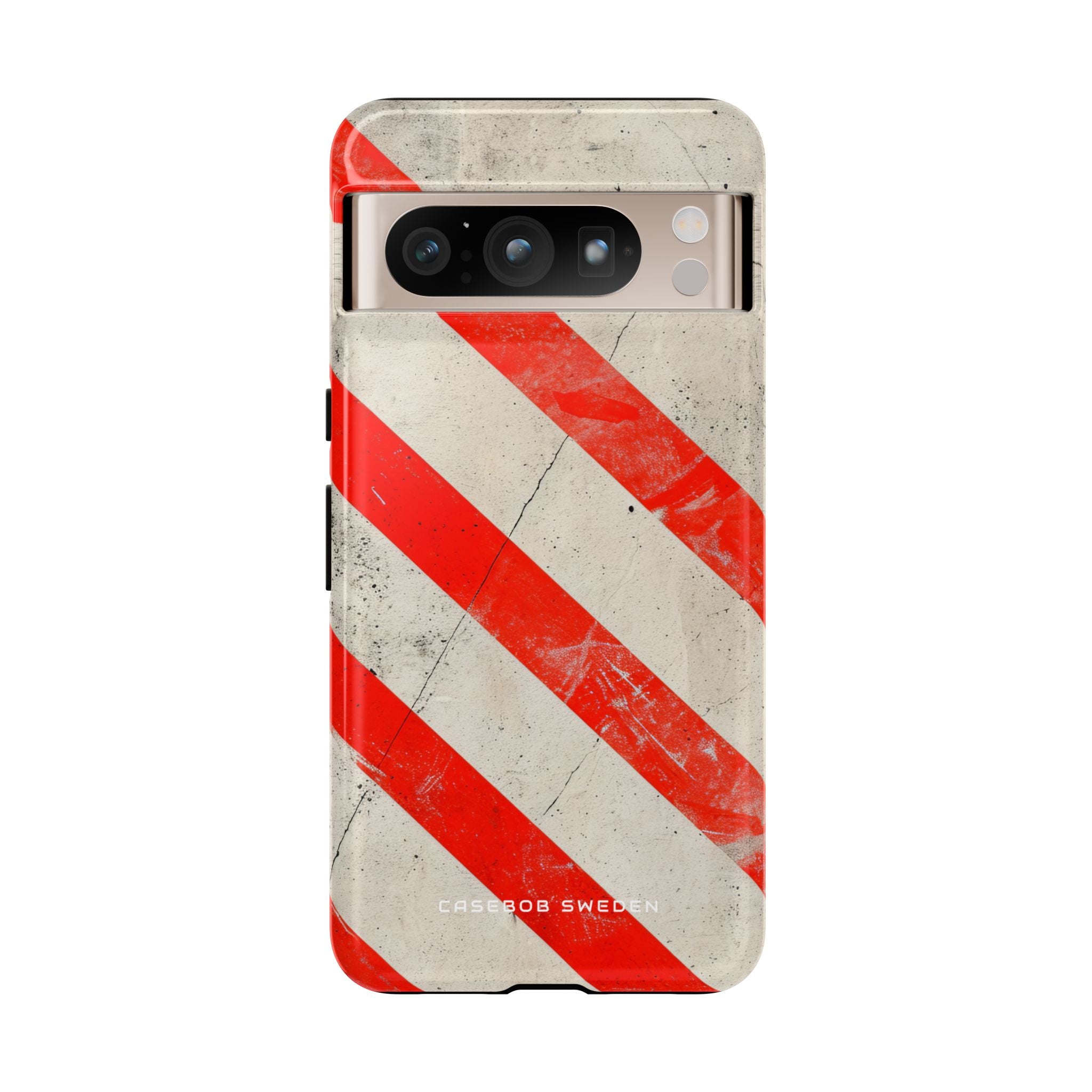 Striker Crimson Stripes Google Pixel 8 - Robuste Handyhülle