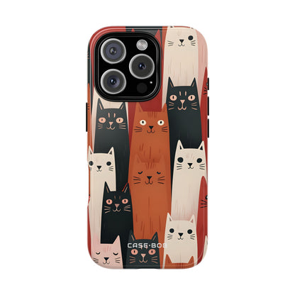 Cat Cascade iPhone 16 Pro Case - Tough