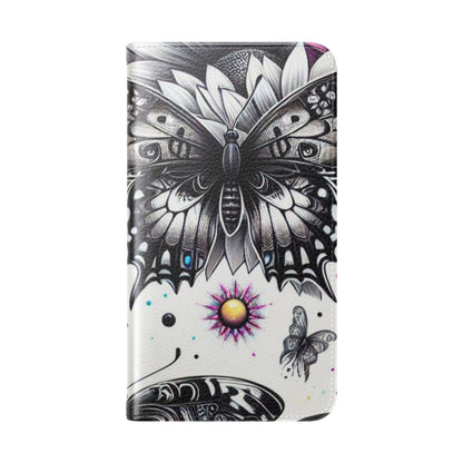 Monochrome Flutter - Samsung S23 Case - Wallet