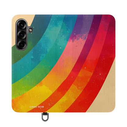 Kaareva Rainbow Breeze - Samsung S25+ Case - Lompakko