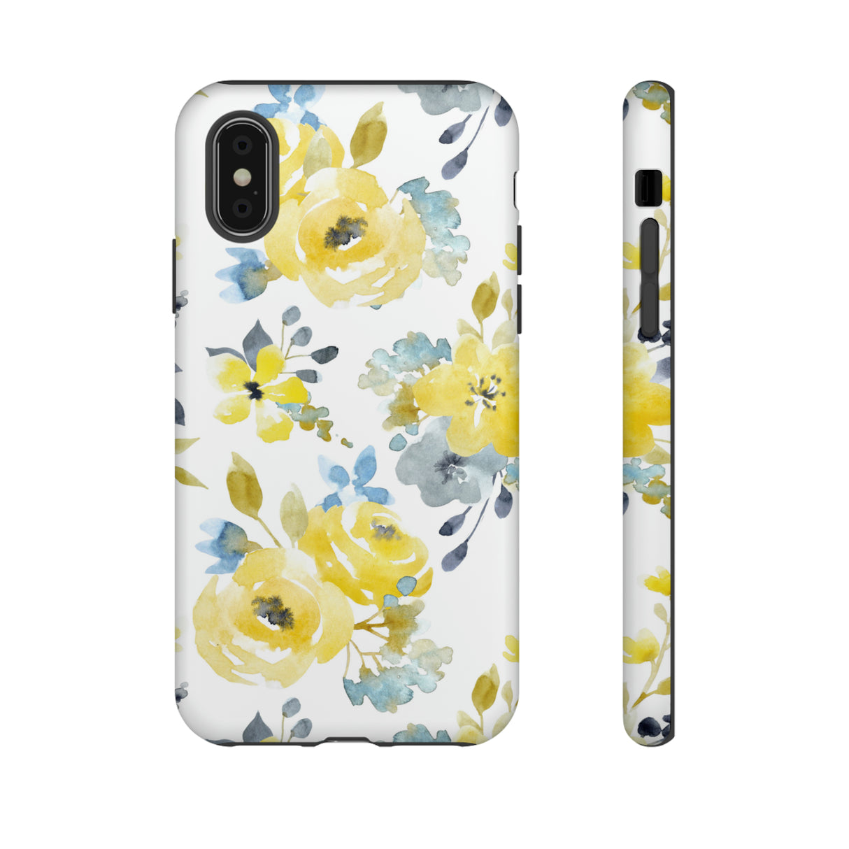 Yellow Floral - Protective Phone Case