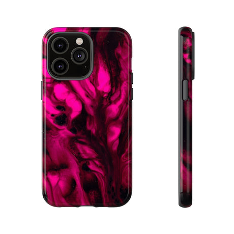 Bright Pink Ink Art iPhone Case (Protective) iPhone 14 Pro Max Glossy Phone Case