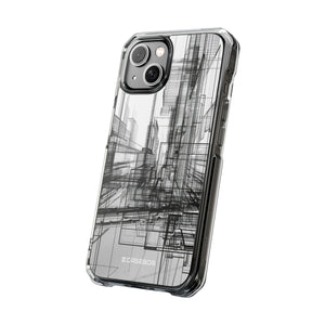 Architectural Maze - Phone Case for iPhone (Clear Impact - Magnetic)