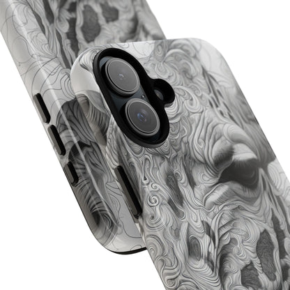 Swirling Giraffe Art iPhone 16 - Tough