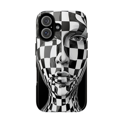 Checkered Face iPhone 16 Pro Case - Tough