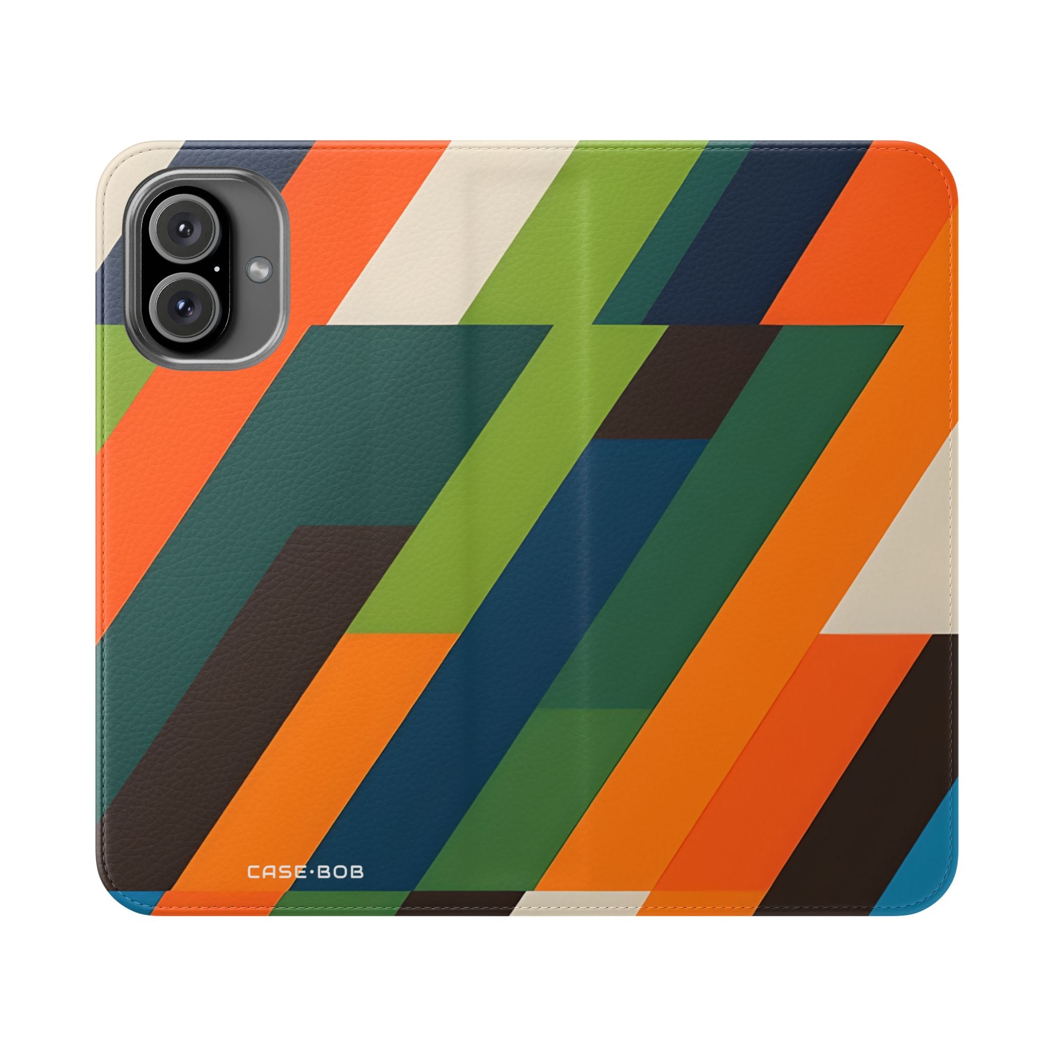 Zigzag Stripes - iPhone 16 Plus Case - Wallet