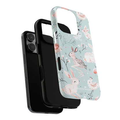 Whimsical Bunny Blossom - Tough iPhone 16 Phone Case