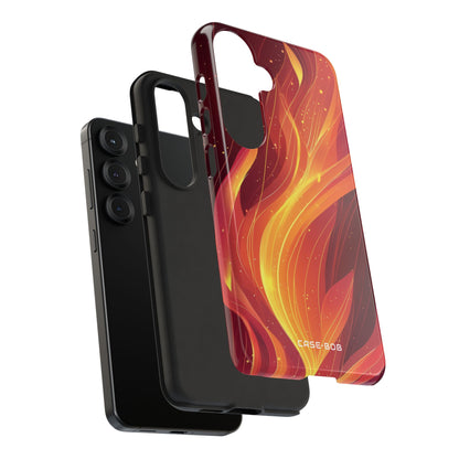 Flaming Flow Samsung S25 Case - Tough