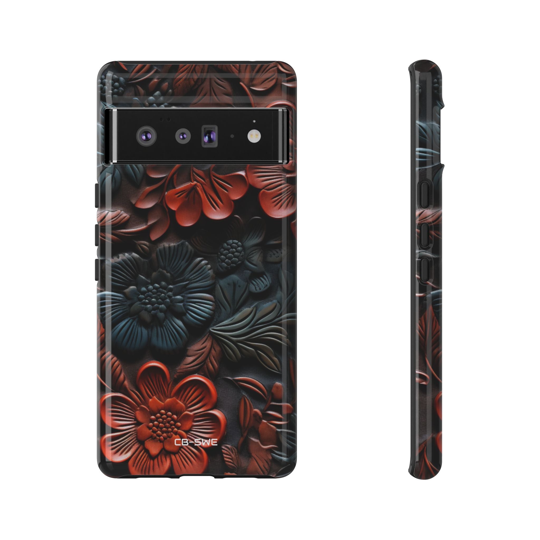 Sculpted Floral Elegance - Google Pixel Case