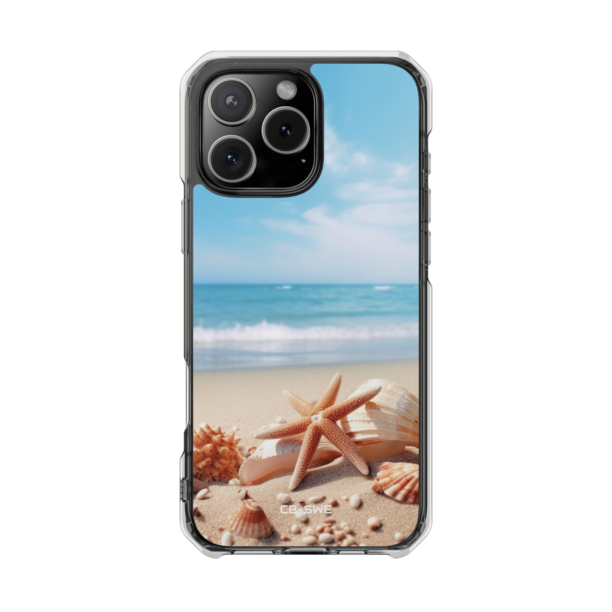 Shells Rest Beneath Waves iPhone Case - Impact