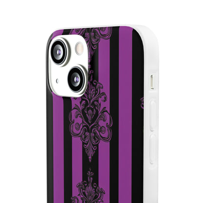 Damask Elegance Purple iPhone 13 mini Case - Soft