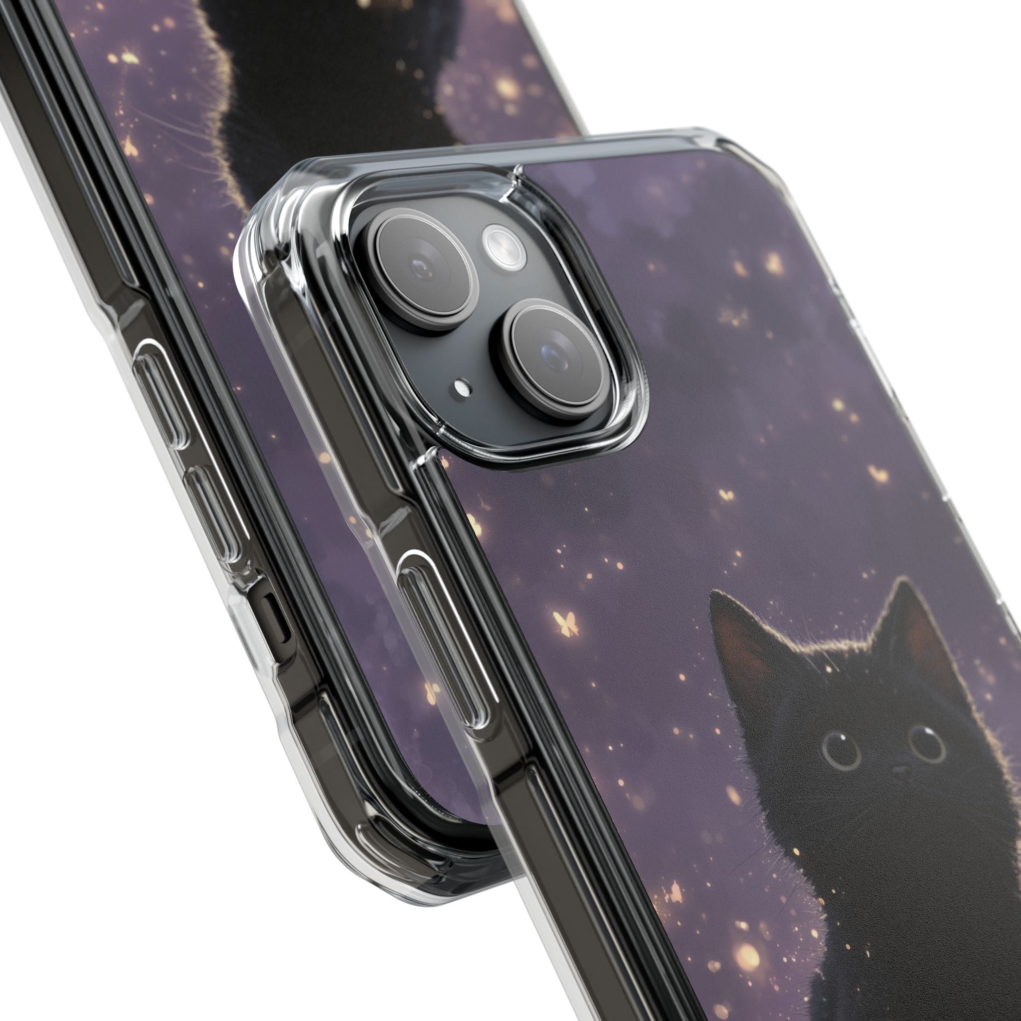 Whimsical Cat Soars iPhone Case - Impact