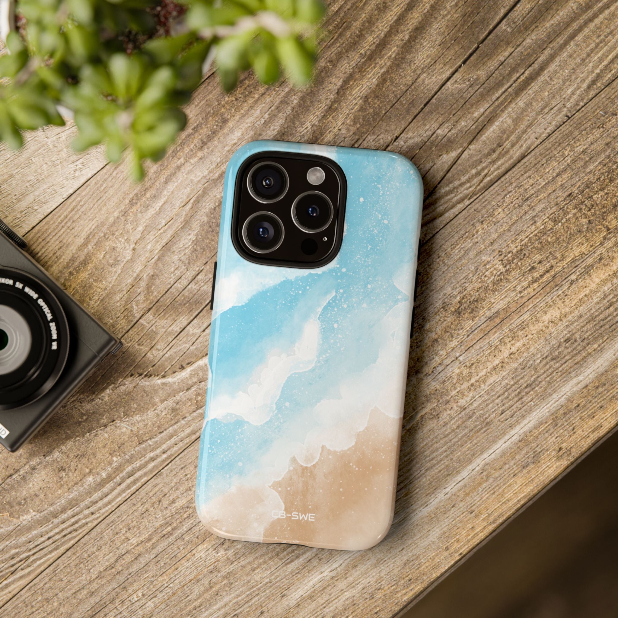Serene Coastal Whispers - iPhone Case