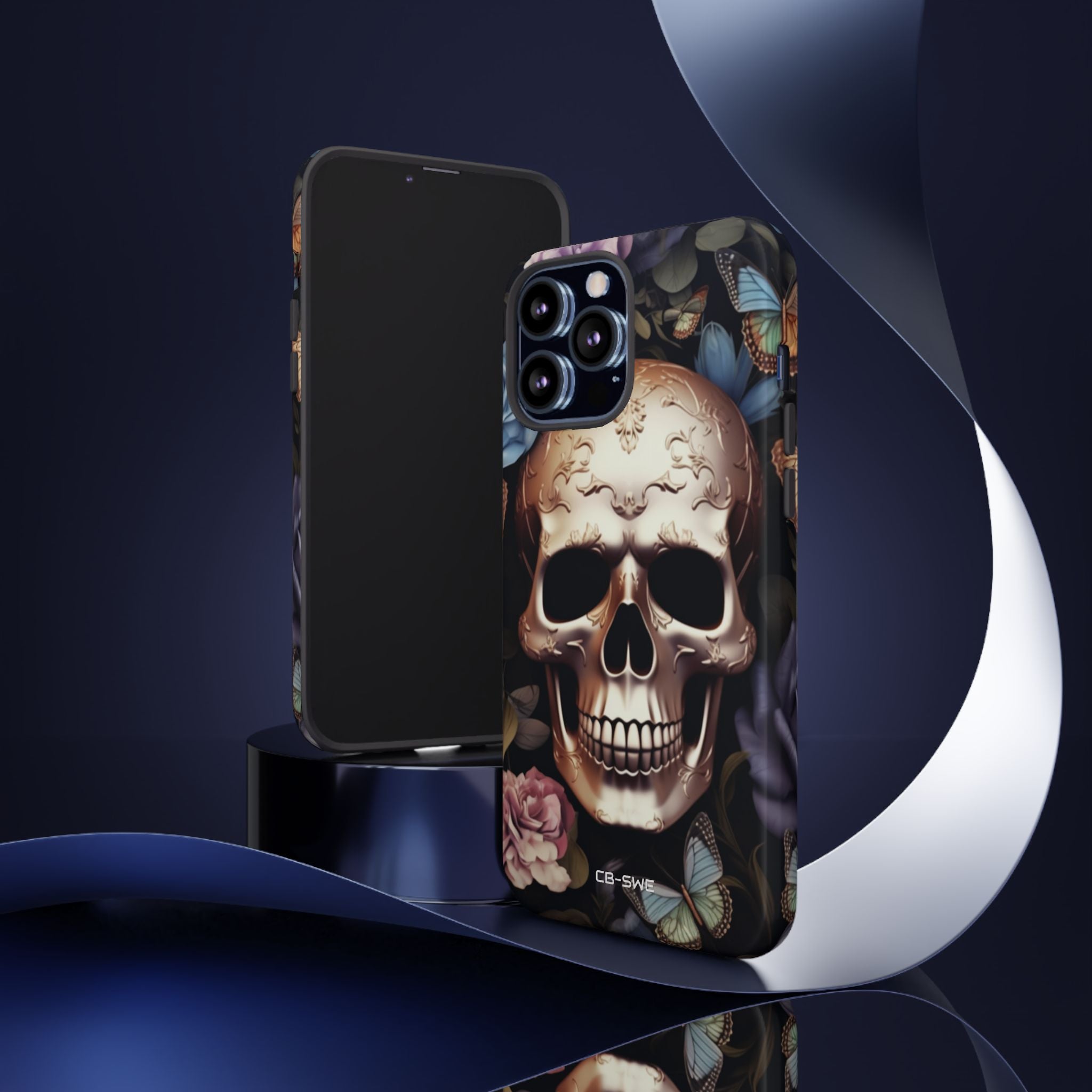 Skull Among Blossoms - iPhone Case