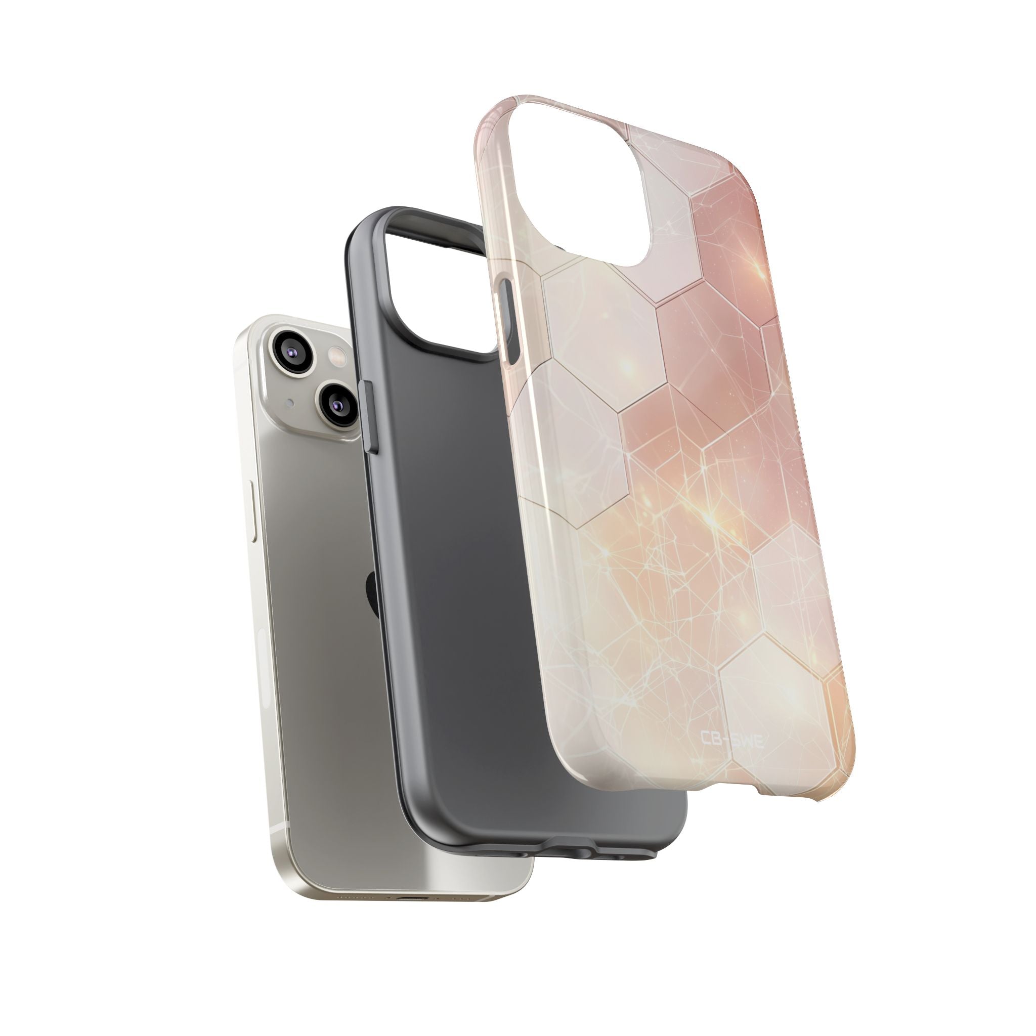 Hexagons Reflect Light - iPhone Case