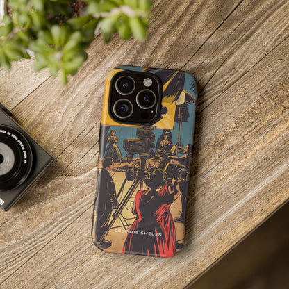 Golden Era Cinematic Spotlight iPhone 16 - Tough Phone Case