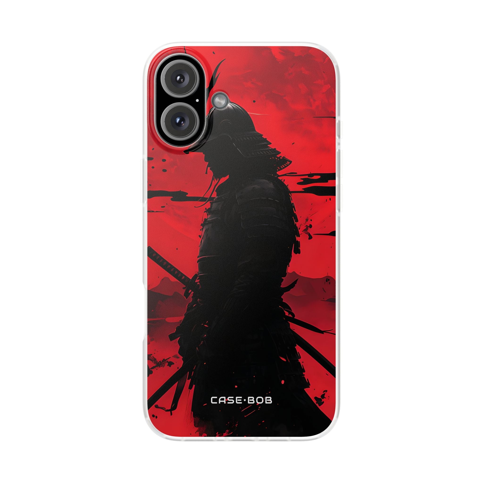 Crimson Samurai iPhone 16 Plus Case - Soft