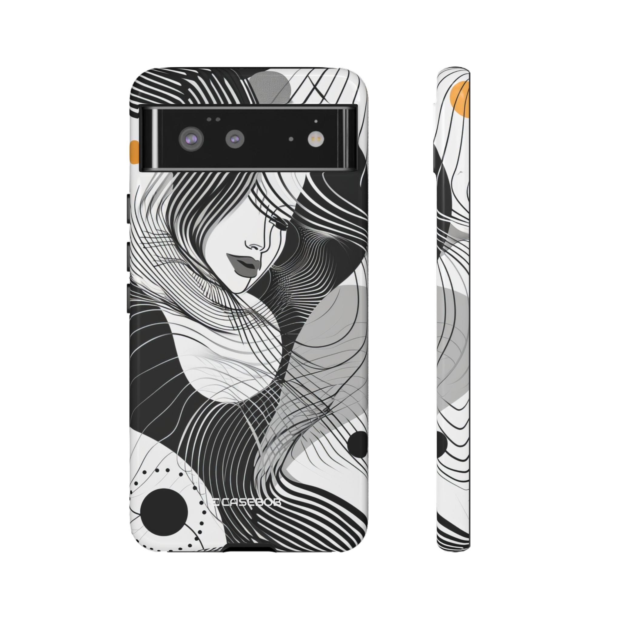 Fluid Noir Rhythm - Phone Case for Google Pixel