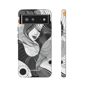 Fluid Noir Rhythm | Protective Phone Case for Google Pixel