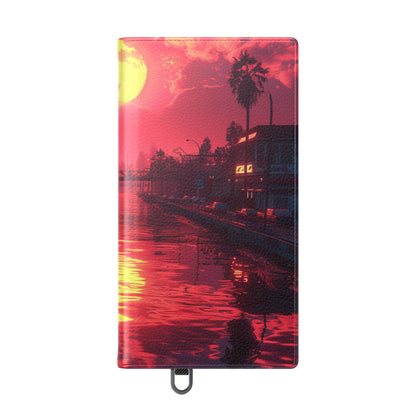 Yellow Moon Reflection - Samsung S24 Ultra Case - Wallet