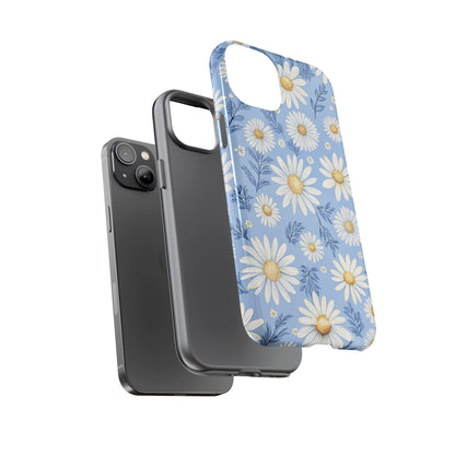 Daisies On Blue - iPhone Case