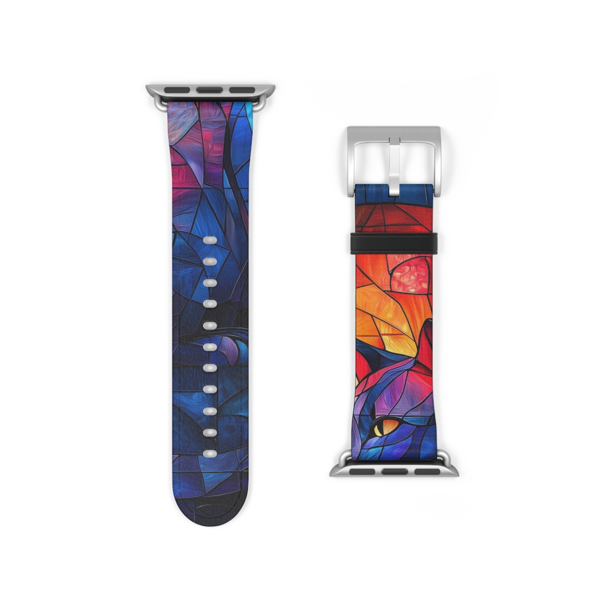Stained Glass Cat - Watch Band