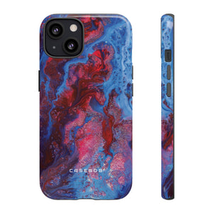 Deep Red Ink Art Phone Case - Protective - Protective Phone Case