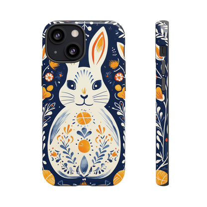 Floral Rabbit Joy - iPhone Case
