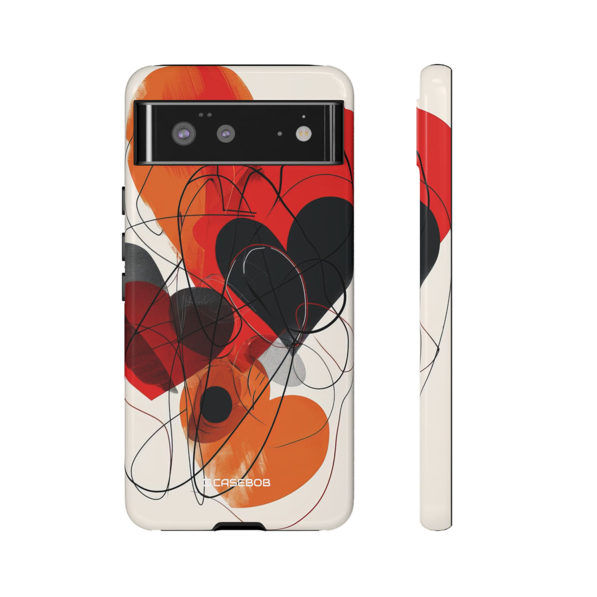 Fiery Hearts | Protective Phone Case for Google Pixel