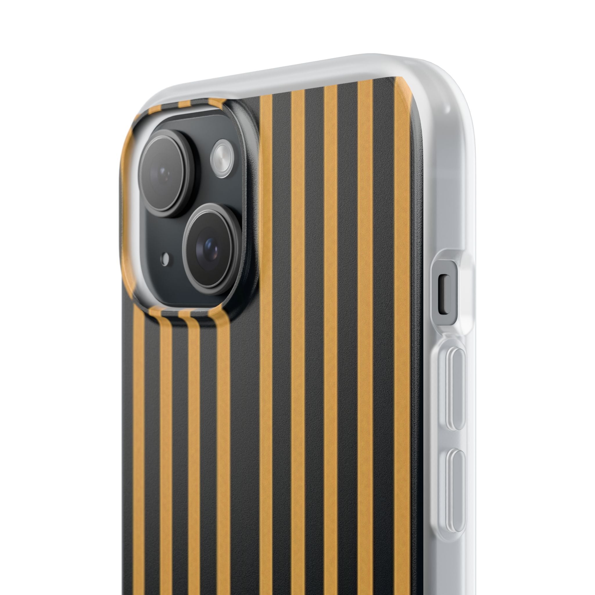 Golden Stripes iPhone 15 Case - Soft