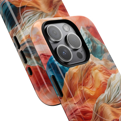 Fabric Peaks Cream iPhone 15 Pro Case - Tough+