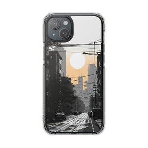 Urban Serenity Glow - Phone Case for iPhone (Clear Impact - Magnetic)