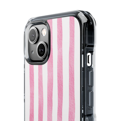 Pink Watercolor Stripes iPhone Case - Impact