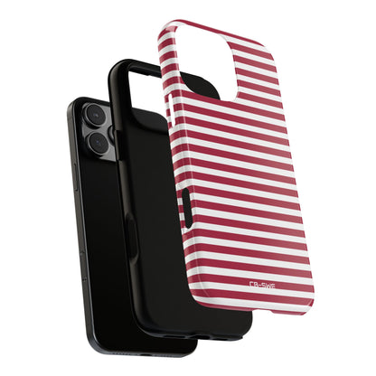 Crimson Stripes Flow - iPhone Case