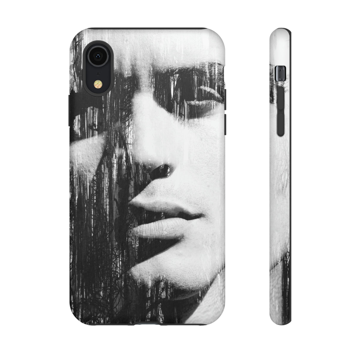 Black & White Pop Art - Protective Phone Case