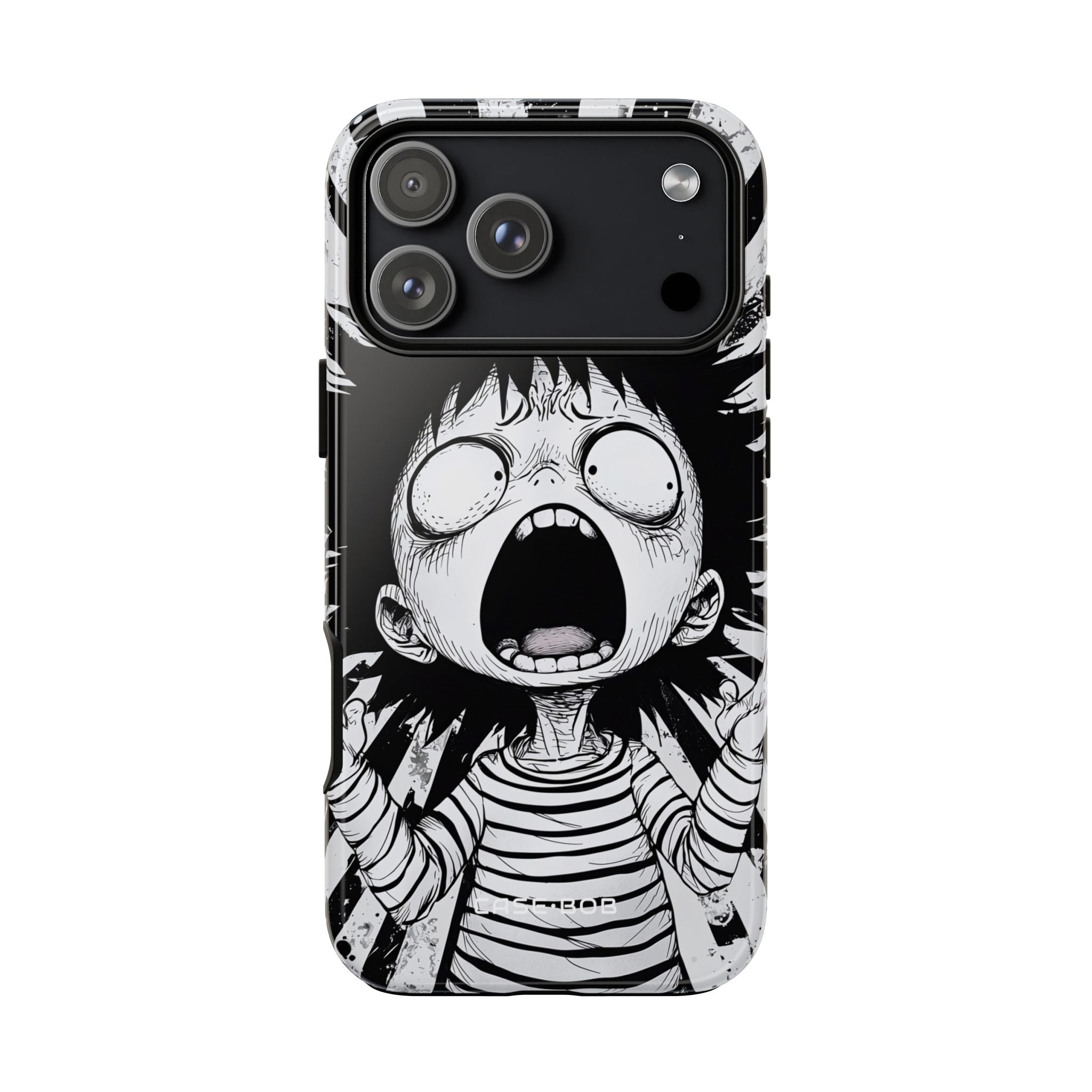 Screaming Stripes iPhone 17 Pro Max Case - Tough