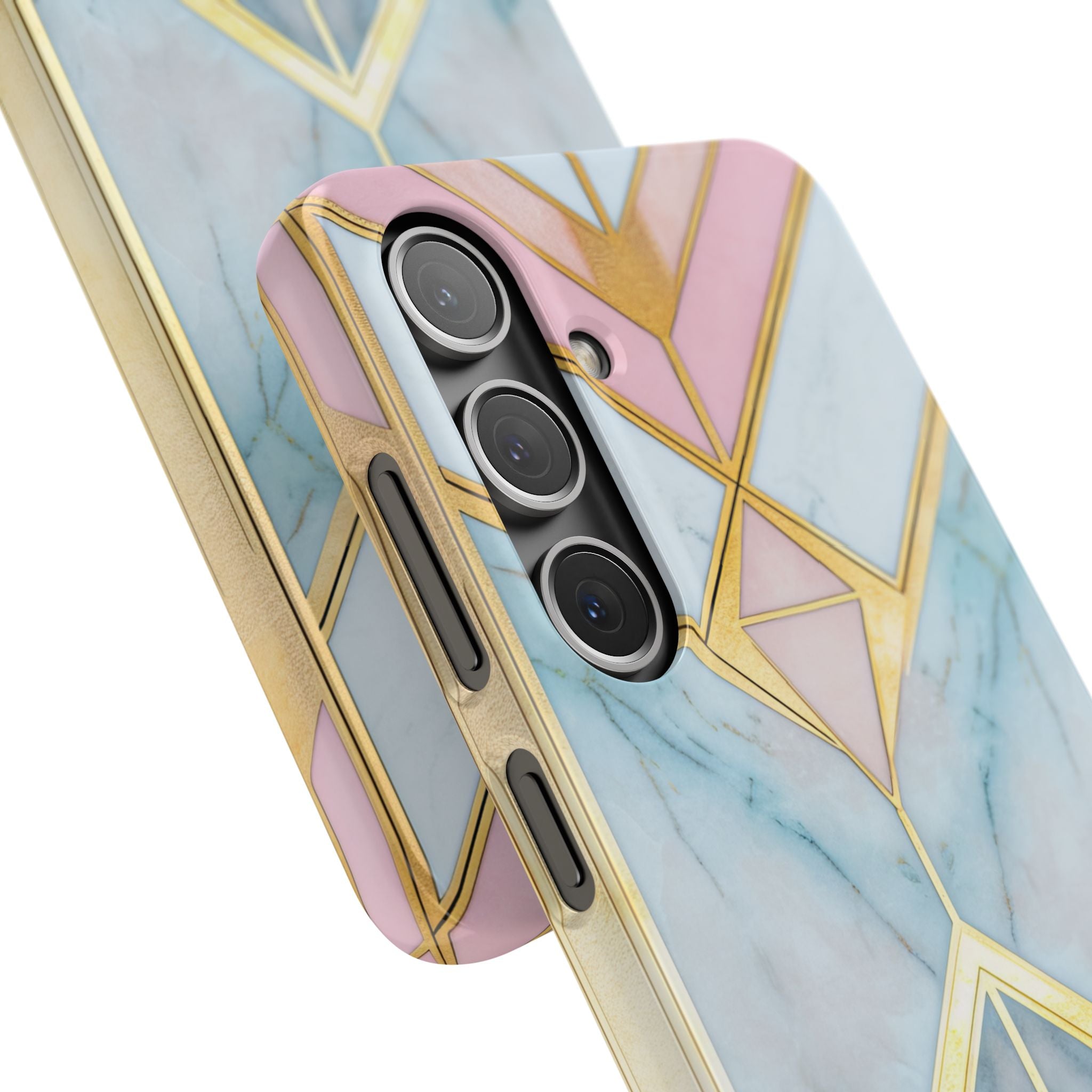 Gold Pink Art Deco - Slim Samsung S24 Phone Case